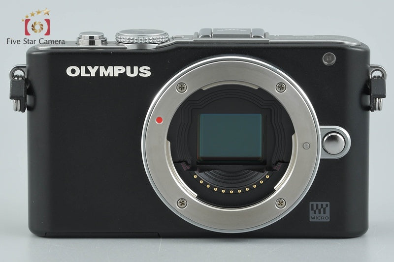 "Shutter count 4,118" Olympus PEN Lite E-PL3 Black 12.3 MP 14-42 Lens