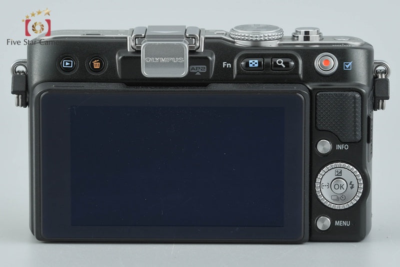 "Shutter count 4,118" Olympus PEN Lite E-PL3 Black 12.3 MP 14-42 Lens