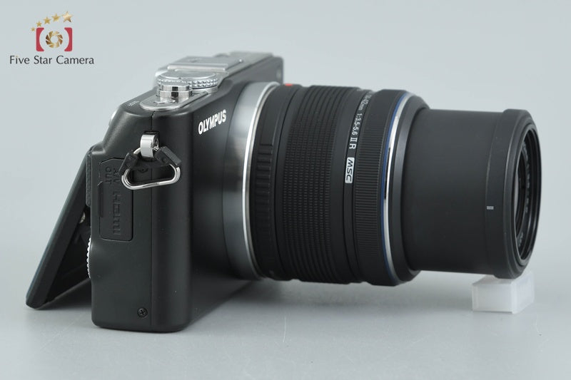 "Shutter count 4,118" Olympus PEN Lite E-PL3 Black 12.3 MP 14-42 Lens
