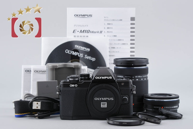 "Count 481" Olympus OM-D E-M10 Mark II Black 16.1 MP 14-42 40-150 Lenses