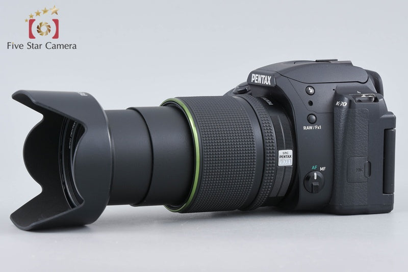PENTAX K-70 Black 24.0 MP DSLR Camera 18-135 WR Lens