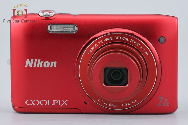 Nikon COOLPIX S3500 Raspberry Red 20.0 MP Digital Camera