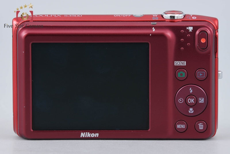 Nikon COOLPIX S3500 Raspberry Red 20.0 MP Digital Camera