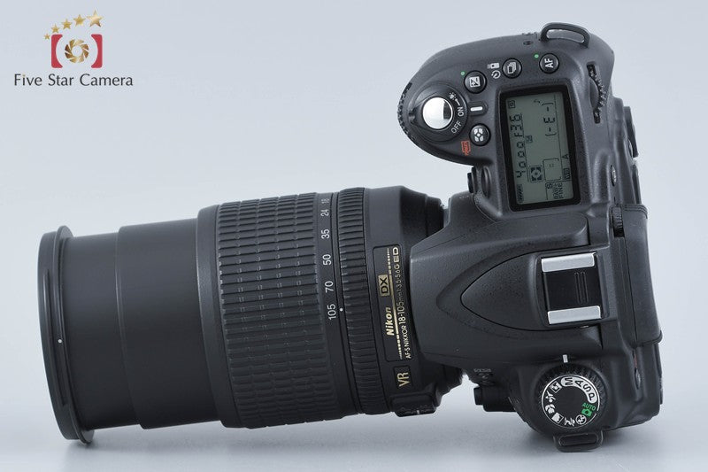 "Shutter count 801" Nikon D90 12.3 MP DSLR Camera AF-S DX 18-105 G VR Lens