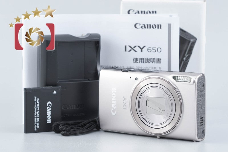 Canon IXY 650 Silver 20.0 MP Digital Camera w/ Box