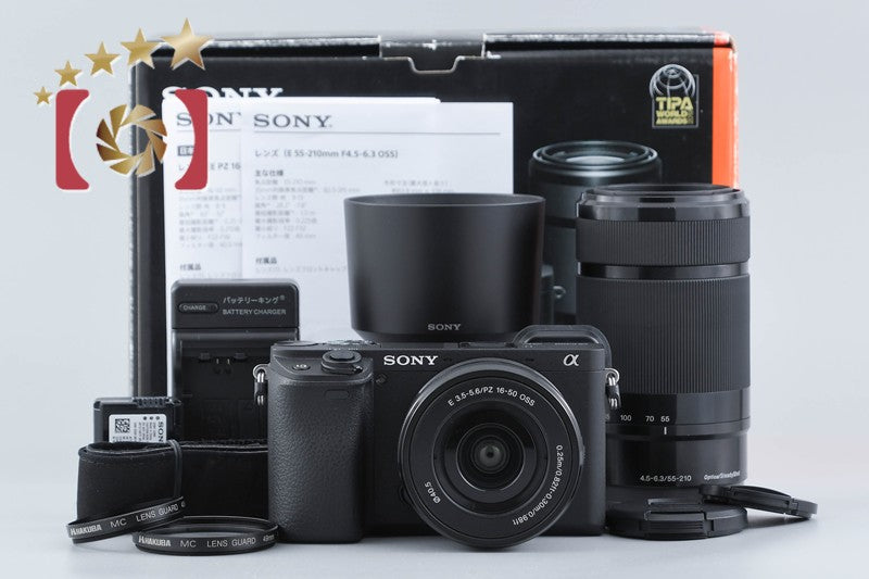 Sony α6400 ILCE-6400 Black 24.2 MP 16-50 55-210 Lenses [Japanese Language Only]