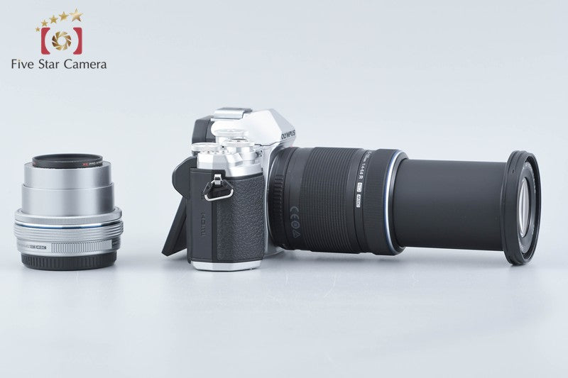 Olympus OM-D E-M10 Mark III Silver 16.1 MP 14-42 40-150 EZ Lenses w/ Box