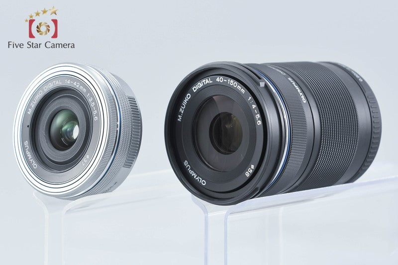 Olympus OM-D E-M10 Mark III Silver 16.1 MP 14-42 40-150 EZ Lenses w/ Box