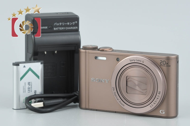 SONY Cyber-shot DSC-WX300 Brown 18.2 MP Digital Camera [Multiple Languages]