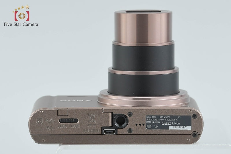 SONY Cyber-shot DSC-WX300 Brown 18.2 MP Digital Camera [Multiple Languages]