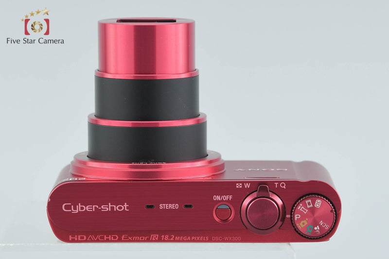 SONY Cyber-shot DSC-WX300 Red 18.2 MP Digital Camera [Multiple Languages]