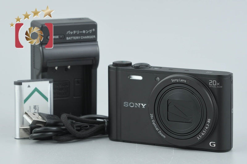 Sony Cyber-Shot DSC-WX350 Black 18.2 MP Digital Camera [Multiple Languages]