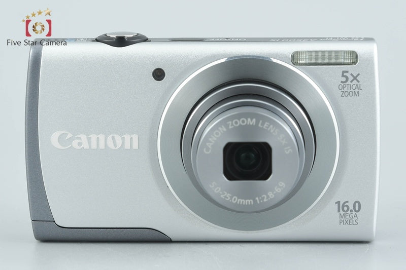 Canon PowerShot A3500 IS Silver 16.0 MP Digital Camera w/ Box