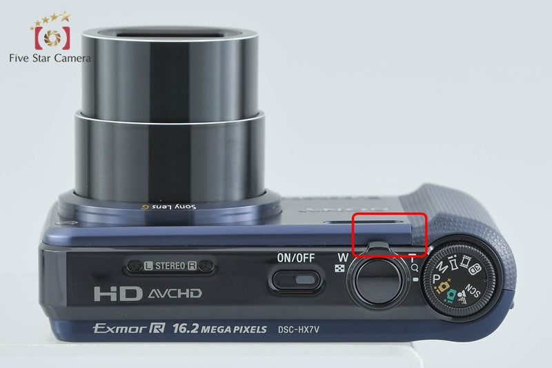 SONY Cyber-Shot DSC-HX7V Blue 16.2 MP Digital Camera [Japanese Language Only]