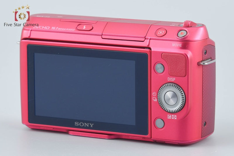 Sony Alpha NEX-F3 Pink 16.1MP Digital Mirrorless Camera [Japanese Language Only]