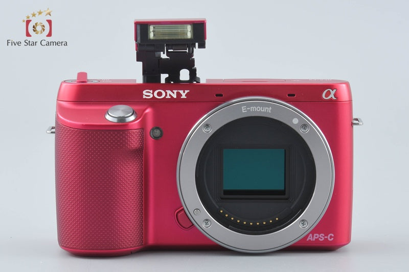 Sony Alpha NEX-F3 Pink 16.1MP Digital Mirrorless Camera [Japanese Language Only]