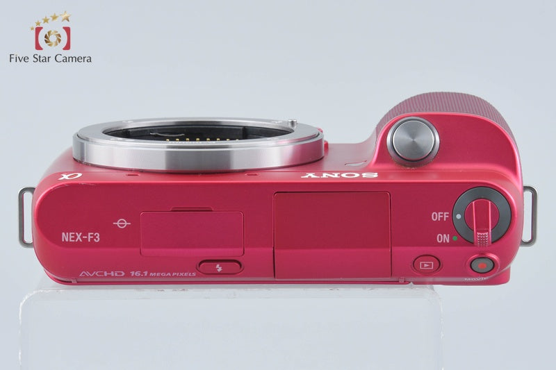 Sony Alpha NEX-F3 Pink 16.1MP Digital Mirrorless Camera [Japanese Language Only]