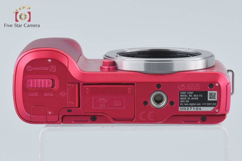 Sony Alpha NEX-F3 Pink 16.1MP Digital Mirrorless Camera [Japanese Language Only]