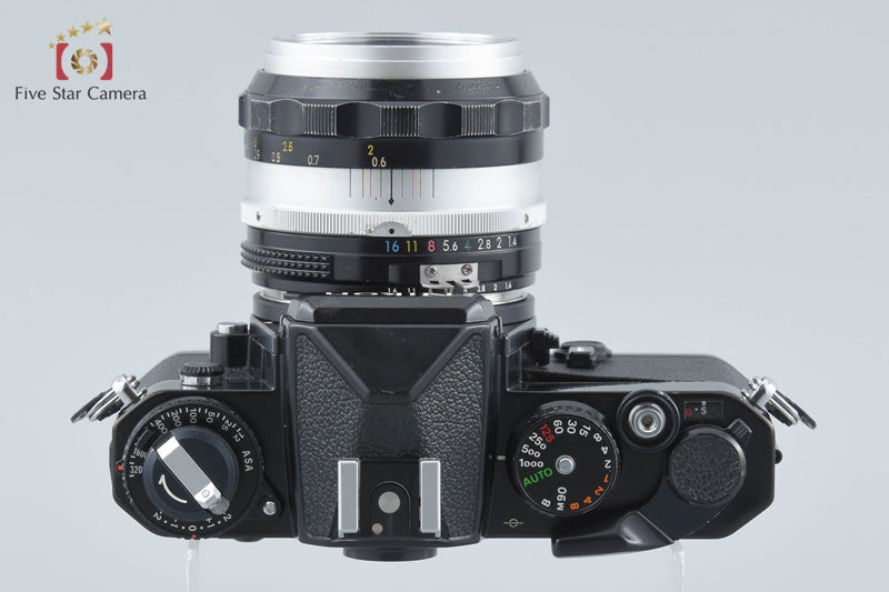Nikon FE Black 35mm SLR Film Camera + NIKKOR-S Auto 50mm f/1.4 Ai Converted