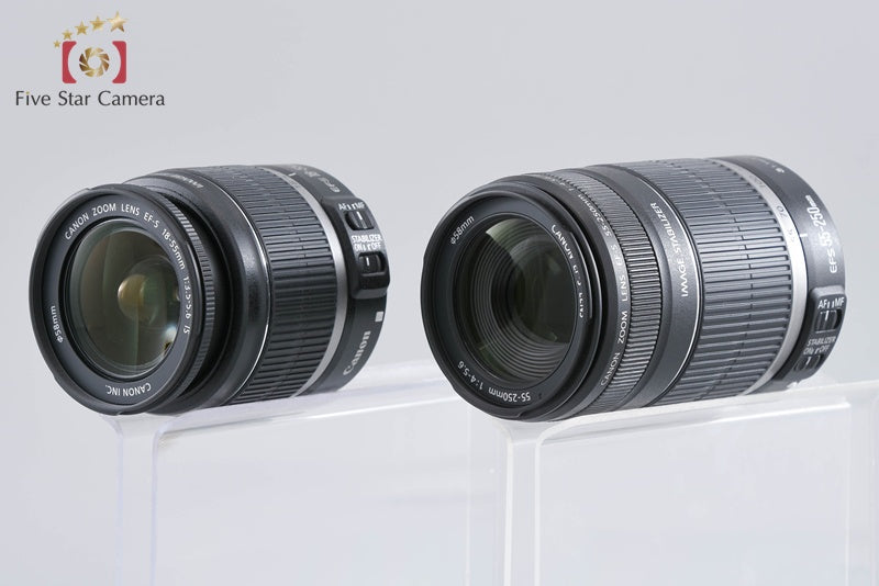 "Count 1,121" Canon EOS Kiss X4 / Rebel T2i / 550D 18.0 MP 18-55 55-250 Lenses