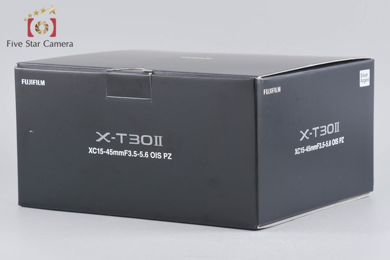 FUJIFILM X-T30 II Silver 26.1 MP Digital Mirrorless Camera XC 15-45 Lens w/ Box