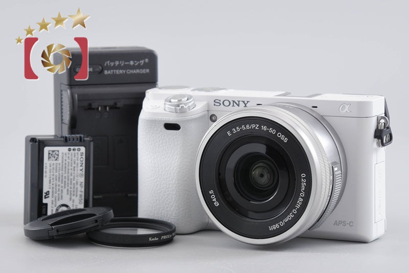 "Count 1,217" Sony α6000 ILCE-6000 White 24.3 MP 16-50 Lens [Multiple Languages]