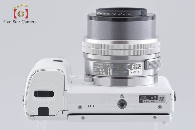 "Count 1,217" Sony α6000 ILCE-6000 White 24.3 MP 16-50 Lens [Multiple Languages]