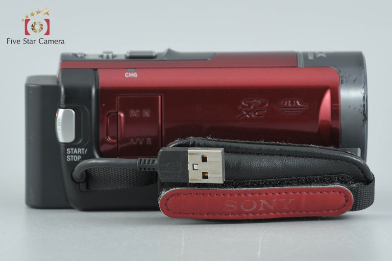 Sony HANDYCAM HDR-CX180 Red Full HD Digital Camcorder [Japanese Language Only]