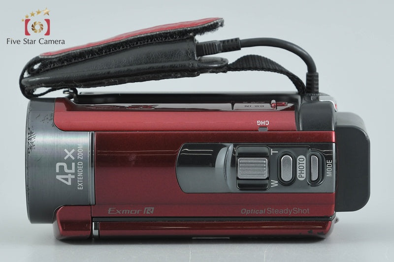 Sony HANDYCAM HDR-CX180 Red Full HD Digital Camcorder [Japanese Language Only]