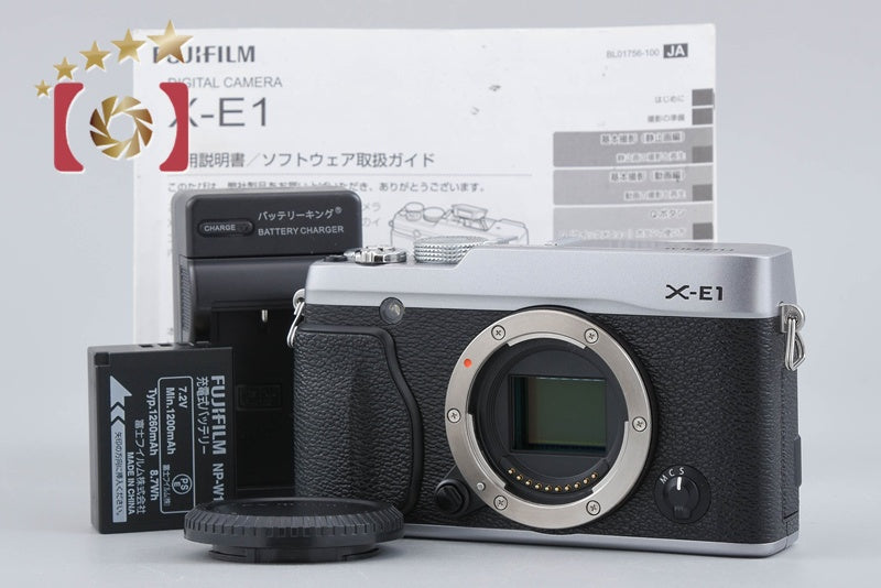 Fujifilm X-E1 Silver 16.3 MP Digital Mirrorless Camera Body