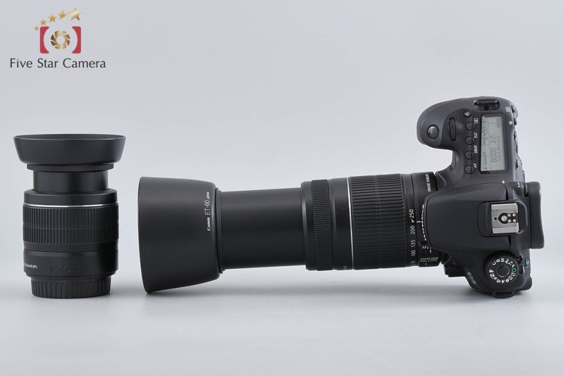 ”Shutter count 3,257" Canon EOS 60D 18.0 MP DSLR 18-55 55-250 Lenses