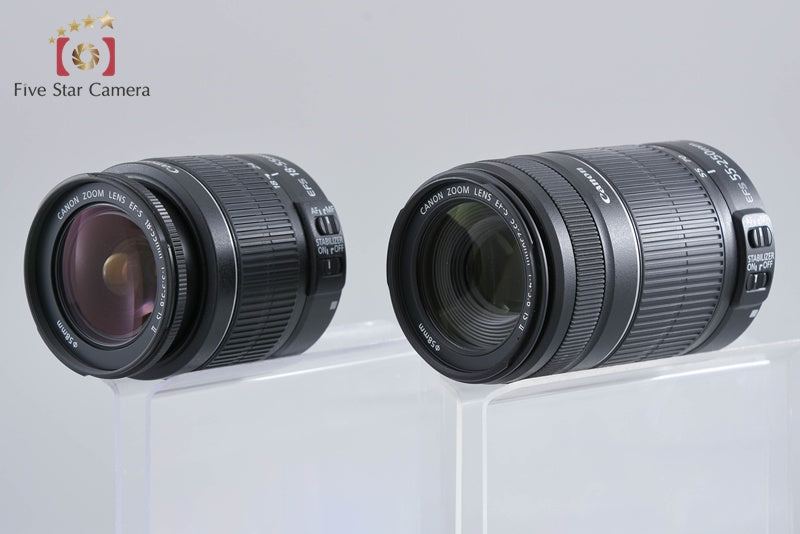 ”Shutter count 3,257" Canon EOS 60D 18.0 MP DSLR 18-55 55-250 Lenses