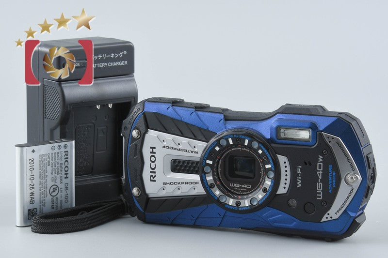 Ricoh Pentax WG-40W Blue 16.0 MP Waterproof Action Camera