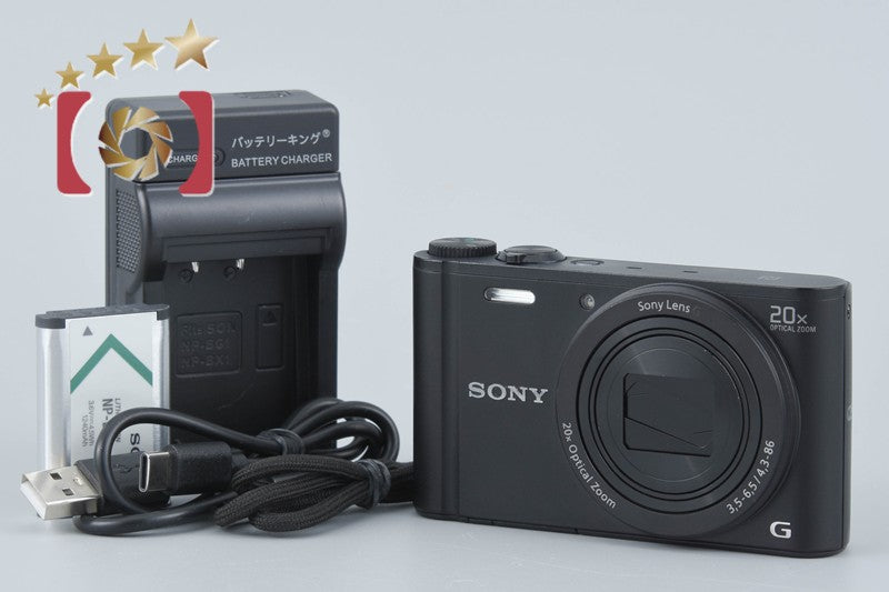 Sony Cyber-Shot DSC-WX350 Black 18.2 MP Digital Camera [Multiple Languages]
