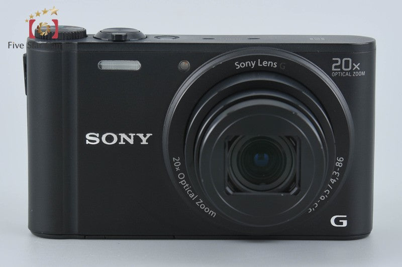 Sony Cyber-Shot DSC-WX350 Black 18.2 MP Digital Camera [Multiple Languages]