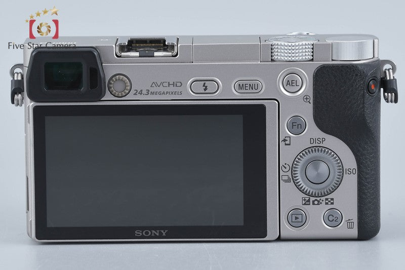 Sony Alpha α6000 ILCE-6000 Silver 24.3 MP 16-50 Lens [Multiple Languages]