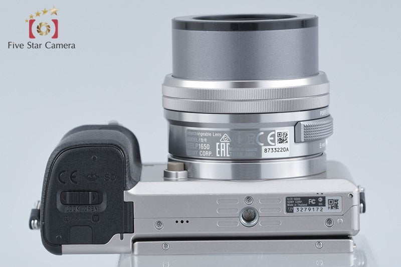 Sony Alpha α6000 ILCE-6000 Silver 24.3 MP 16-50 Lens [Multiple Languages]