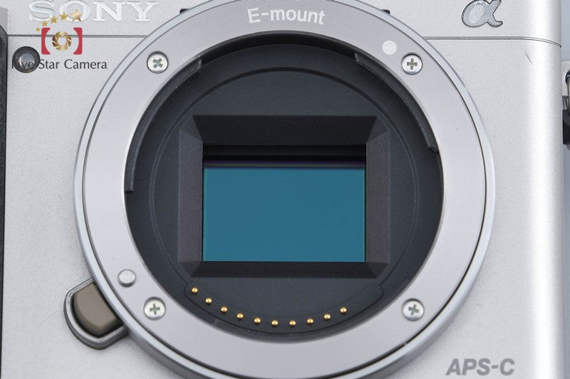 Sony Alpha α6000 ILCE-6000 Silver 24.3 MP 16-50 Lens [Multiple Languages]