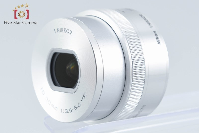 "Shutter count 1,277" Nikon 1 J5 Silver 20.8 MP Digital Camera 10-30 Lens w/ Box