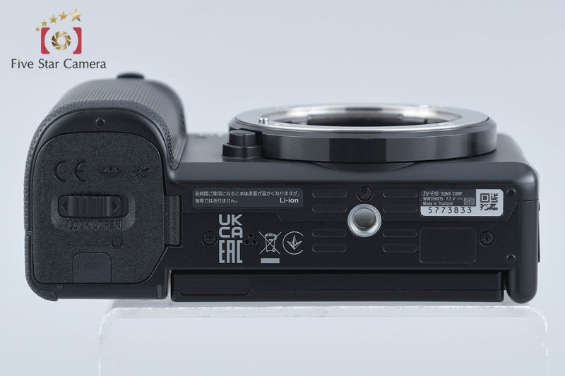 Sony α VLOGCAM ZV-E10 Black Digital Mirrorless Camera [Japanese Language Only]