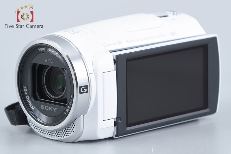 Sony Handycam HDR-CX680 White Digital HD Camcorder w/ Box [Multiple Languages]