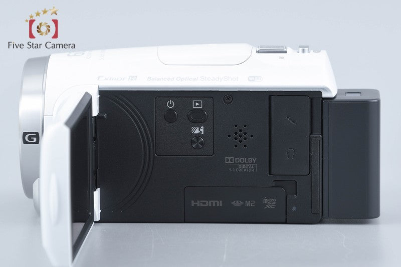 Sony Handycam HDR-CX680 White Digital HD Camcorder w/ Box [Multiple Languages]