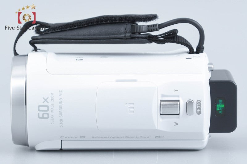 Sony Handycam HDR-CX680 White Digital HD Camcorder w/ Box [Multiple Languages]