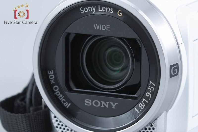Sony Handycam HDR-CX680 White Digital HD Camcorder w/ Box [Multiple Languages]
