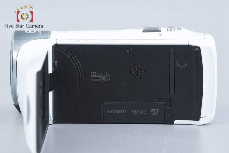 Sony HANDYCAM HDR-CX470 White Digital HD Camcorder [Japanese Language Only]