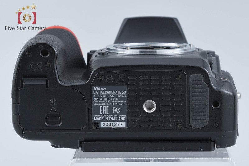 "Shutter count 3,569" Nikon D750 24.3 MP Full Frame Digital SLR Camera Body