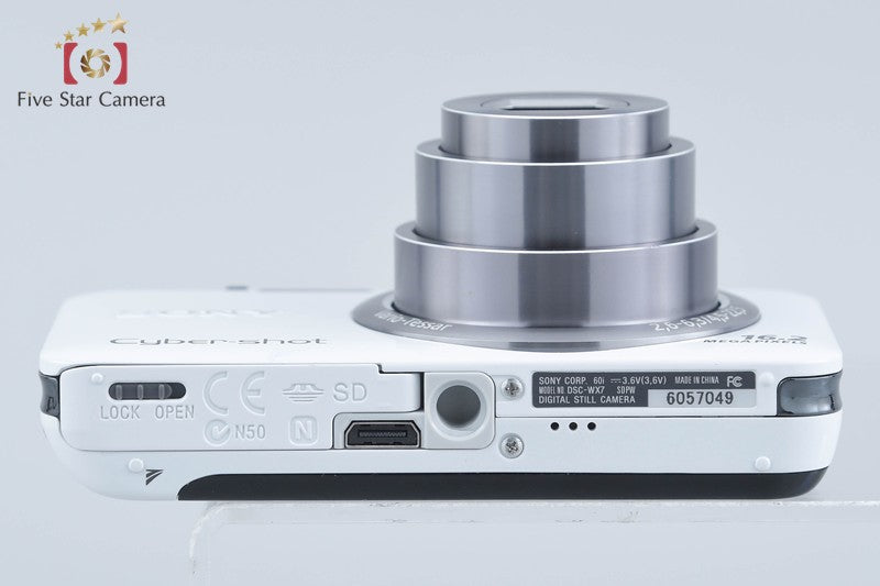 Sony Cyber-Shot DSC-WX7 White 16.2 MP Digital Camera [Japanese Language Only]