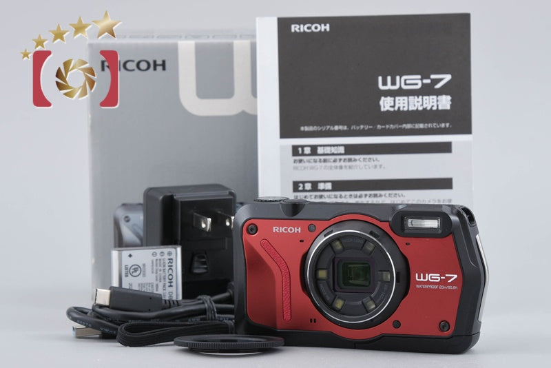 "Count 408" Ricoh Pentax WG-7 Red 20.0 MP Waterproof Action Camera w/ Box