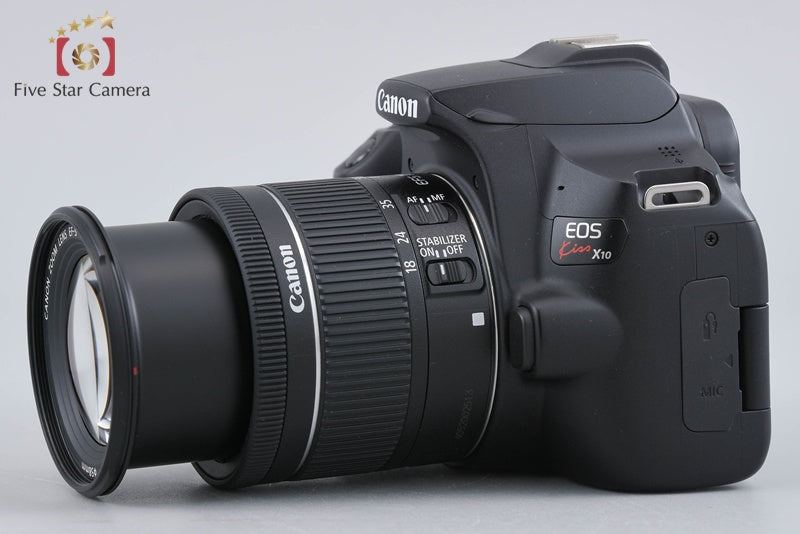 Canon EOS Kiss X10 / Rebel SL3 / 250D / 200DII Black 24.1 MP 18-55 IS STM Lens