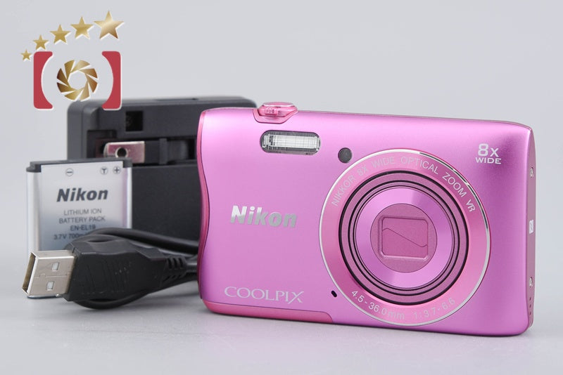 Nikon COOLPIX S3700 Pink 20.1 MP Digital Camera